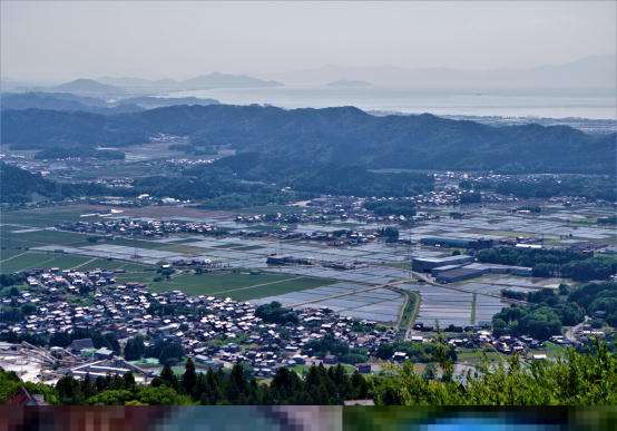 2合目付近からの水田風景